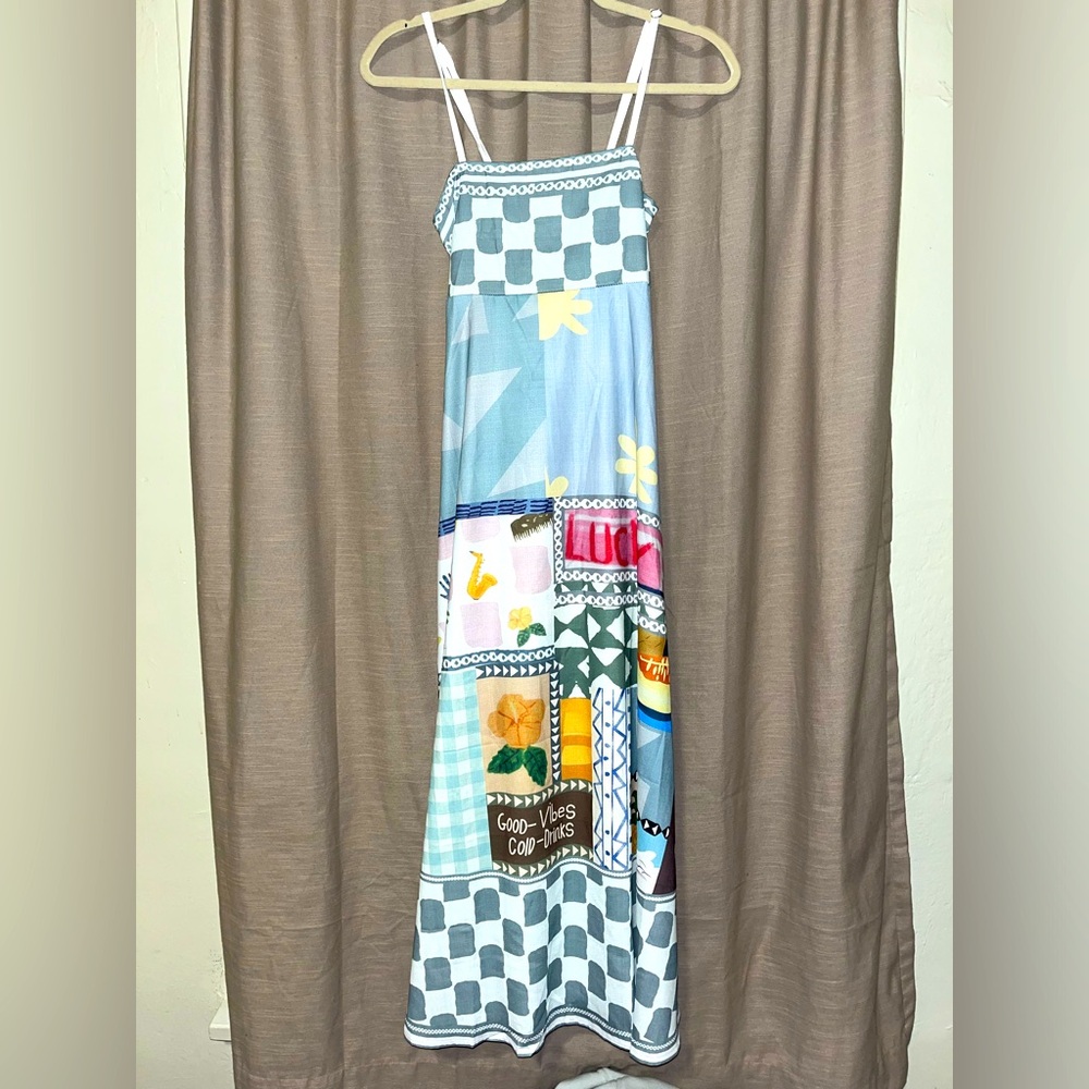 Colorful and a trendy Midi dress, size small